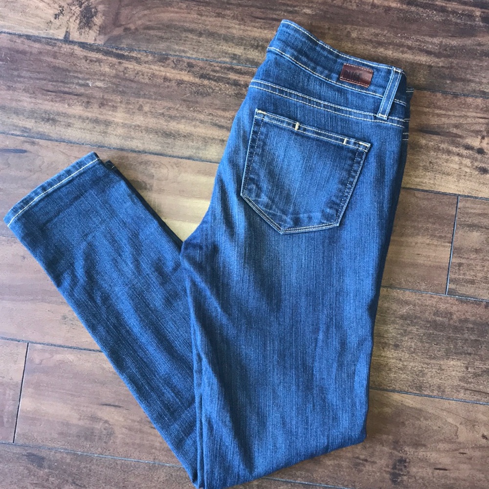 Paige Demin Peg Ankle Skinny Jeans 27